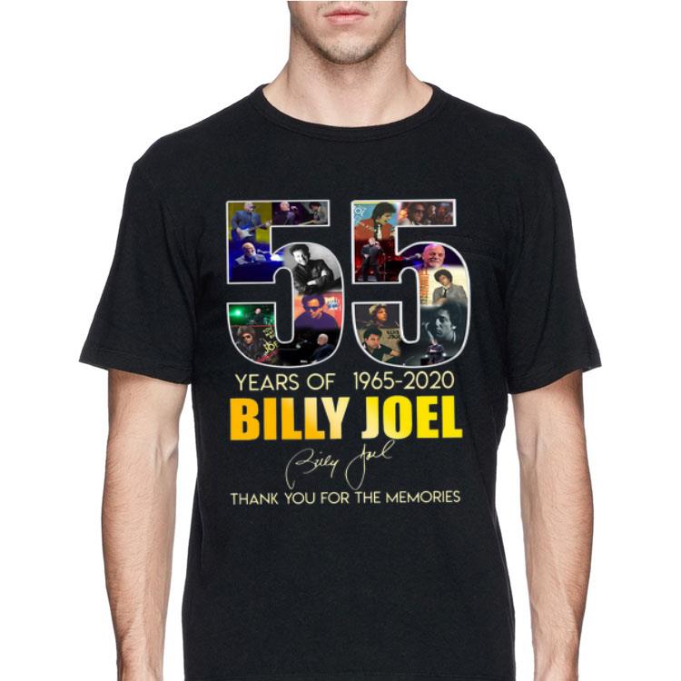 55 Years of Billy Joel 1965 2020 thank you for the memories shirt