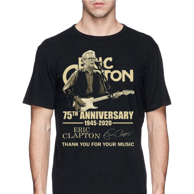 75th Anniversary Eric Clapton Thank You For The Memories Signatures shirt