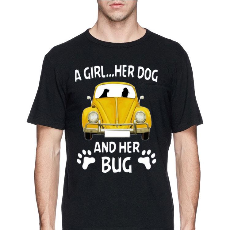 A Girl Her Dog And Her Bug Volkswagen Beetle shirt