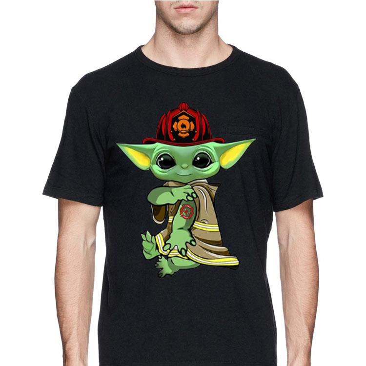 Baby Yoda Tattoo Firefighter shirt