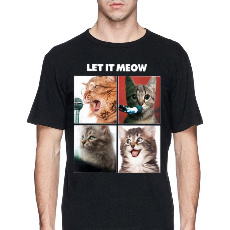 Cats Let It Meow The Beatles shirt