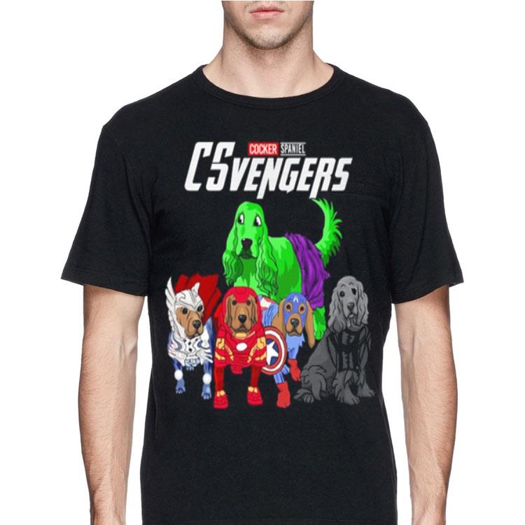 Cocker Spaniel CSvengers Marvel Avengers Endgame swaeter