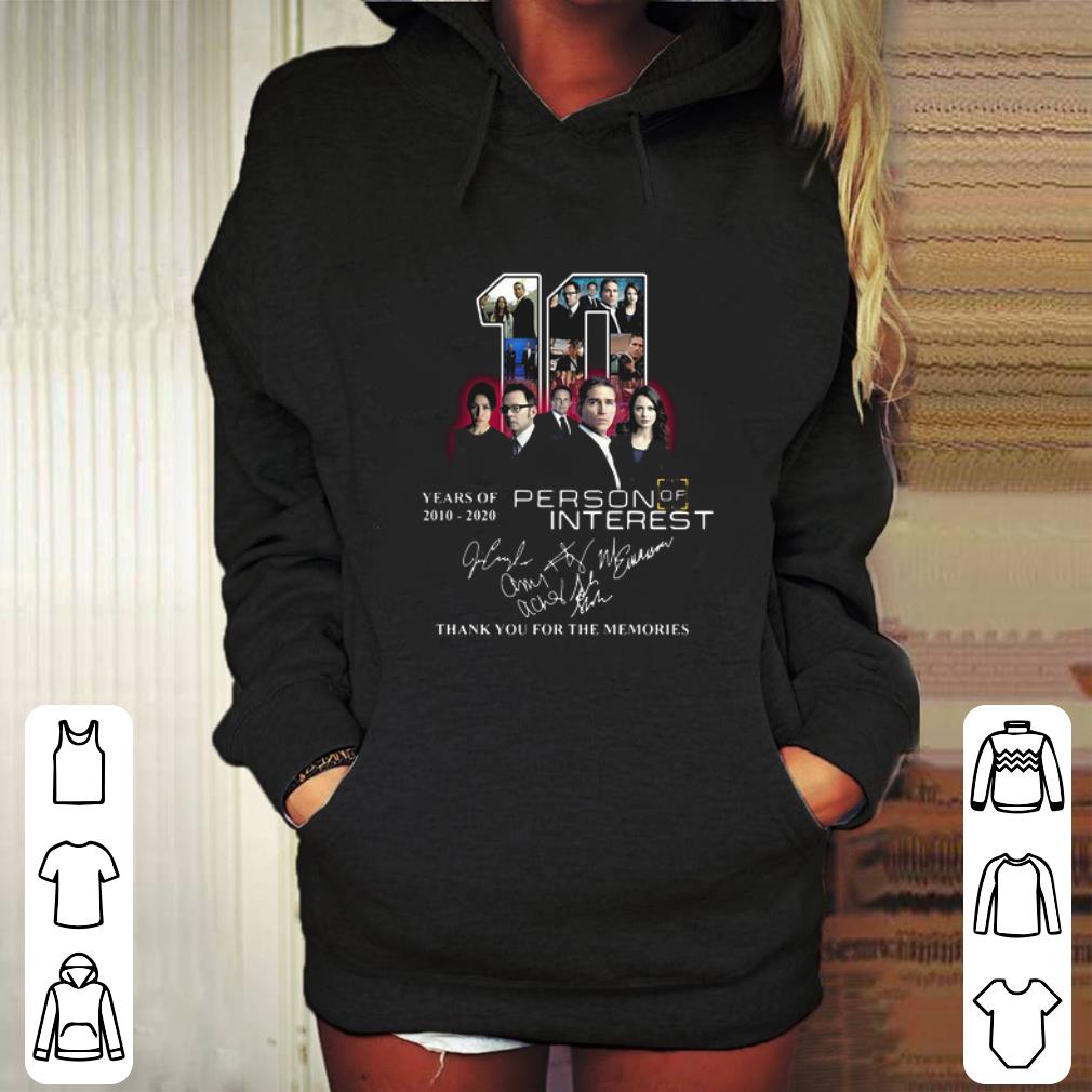 Hot 10 years of 2010-2020 Person Of Interest signatures shirt