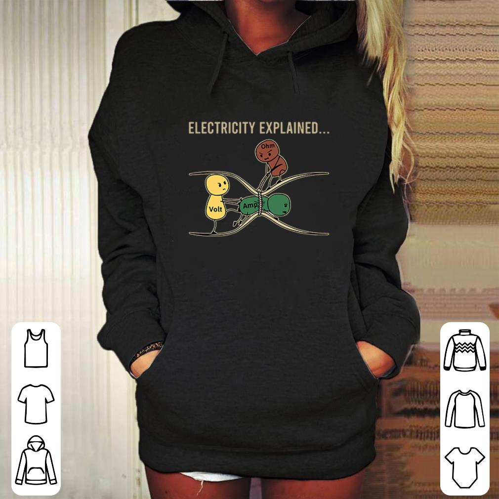 Hot Electricity Explained Volt Amp Ohm shirt