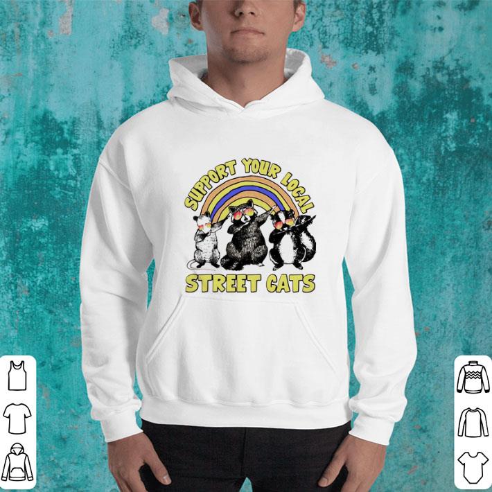 Hot Raccon support your local street cats shirt