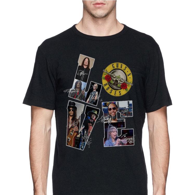 Love Guns Roses Signatures shirt