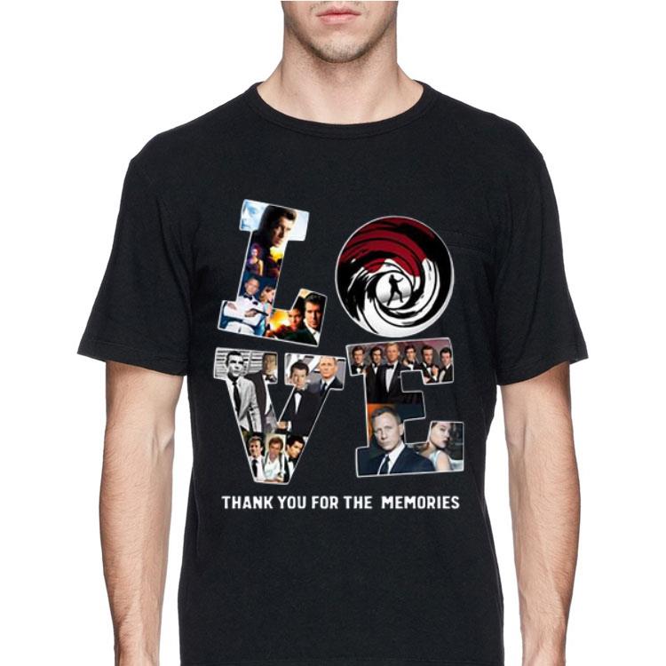 Love Jame Bond Thank You For The Memories shirt