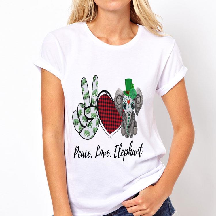 Peace Love Lucky Elephant Irish shirt 8 Peace Love Lucky Elephant Irish shirt