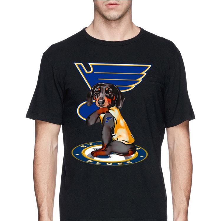 Tattoos Dachshund St Louis Blues shirt