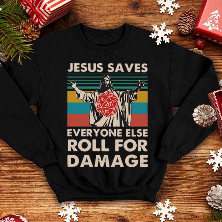 Vintage Jesus Saves Everyone Else Roll For Damage shirt 8 Vintage Jesus Saves Everyone Else Roll For Damage shirt