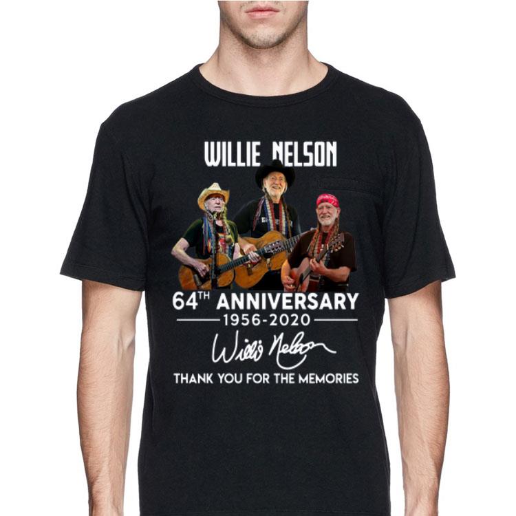 Willie Nelson 64th anniversary thank you for the memories signature shirt