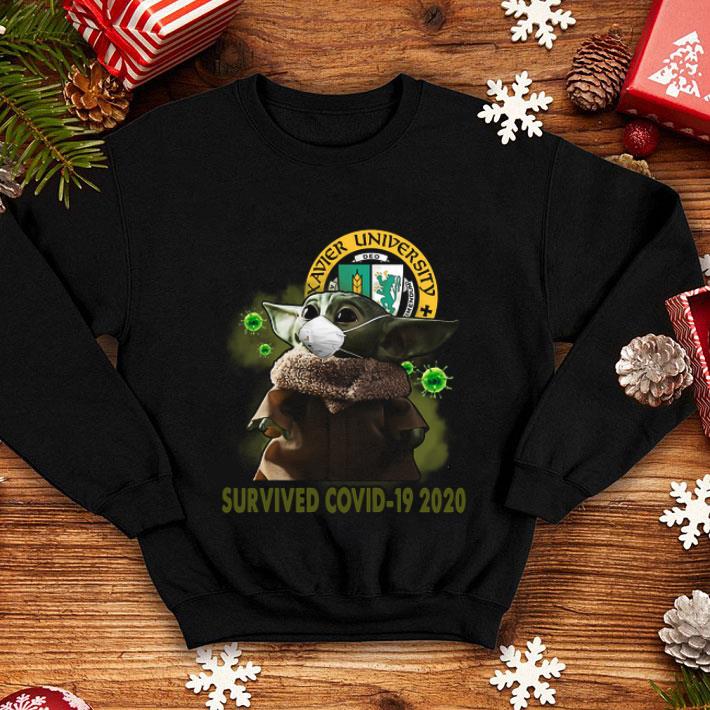 Xavier University Baby Yoda Survived Covid-19 2020 shirt