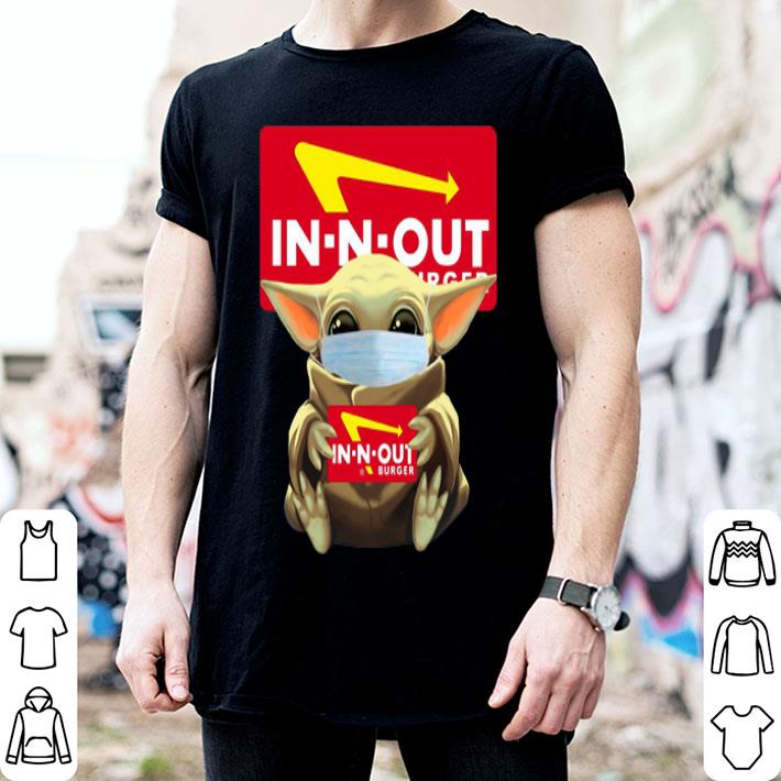 Star Wars Baby Yoda Face Mask Hug In N Out Coronavirus shirt