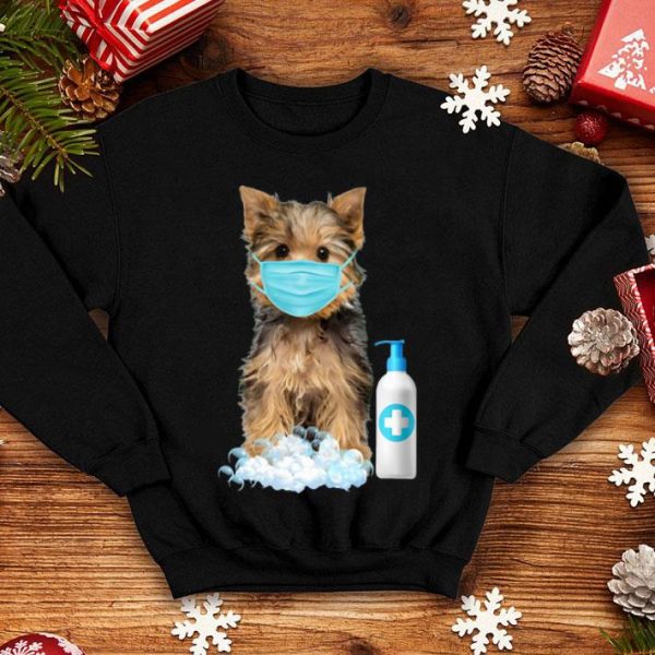 Yorkshire Terrier Face Mask Hand Washing Dog Lover shirt