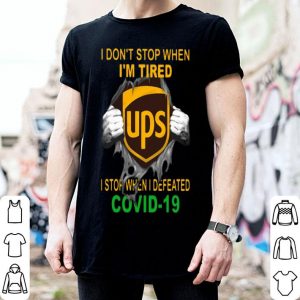 United Parcel Service Blood Inside I Stop When I Defeated Covid-19 shirt
