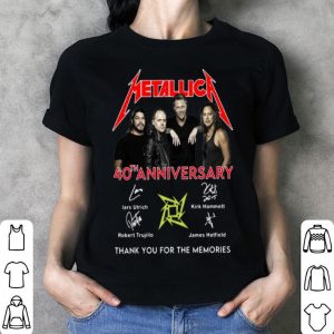 Metallic 40th Anniversary Thank You For The Memories Signatures