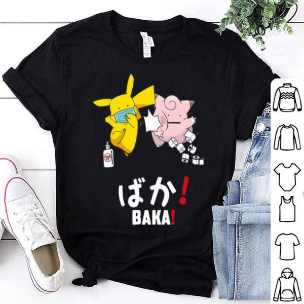 Pikachu Slap Jigglypuff Mask Covid 19 Toilet Paper Baka shirt