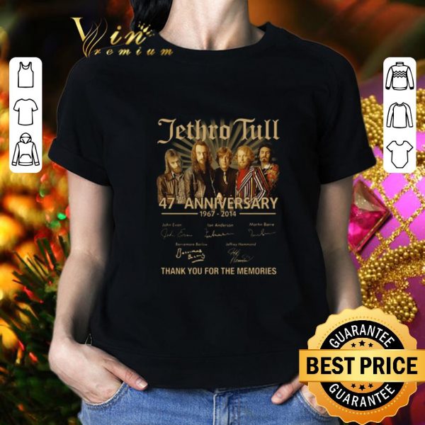 Original Jethro Tull 47th anniversary 1967-2014 all signature shirt 2