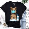 Yorkshire Terrier Face Mask Hand Washing Dog Lover shirt
