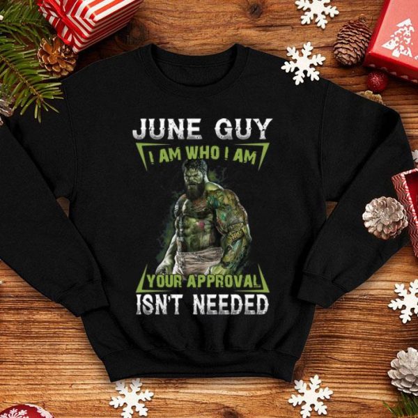 Hulk June Guy I Am Who I Am Your Approval Isn't Needed shirt