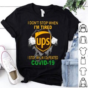 United Parcel Service Blood Inside I Stop When I Defeated Covid-19 shirt