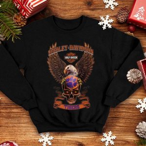 Motor Harley Davidson Cycles Skull Clemson Tigers shirt