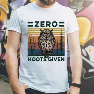 Vintage Owl Zero Hoots Given shirt