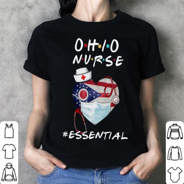 Ohio Nurse Heart Stethoscope Ohio Flag #Essential.png