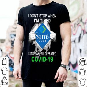 Sam's Club Blood Inside I Stop When I Defeated Covid-19 shirt