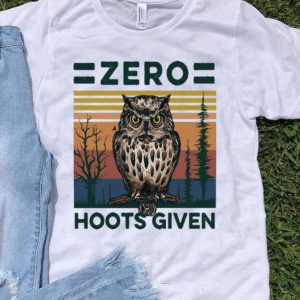 Vintage Owl Zero Hoots Given shirt