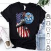 CNA Certified Nursing Assistant Stethoscope American Flag shirt
