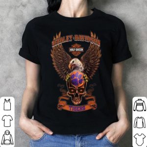 Motor Harley Davidson Cycles Skull Clemson Tigers shirt