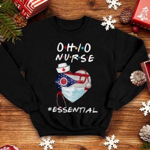 Ohio Nurse Heart Stethoscope Ohio Flag #Essential.png