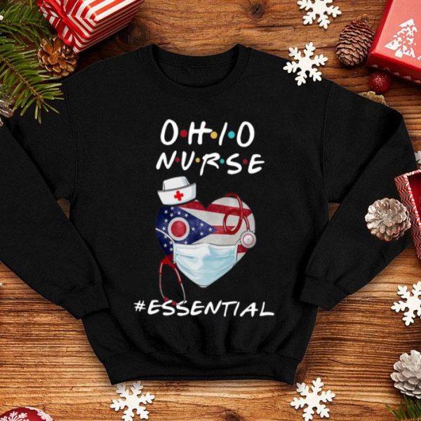 Ohio Nurse Heart Stethoscope Ohio Flag #Essential.png