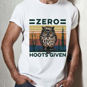 Vintage Owl Zero Hoots Given shirt