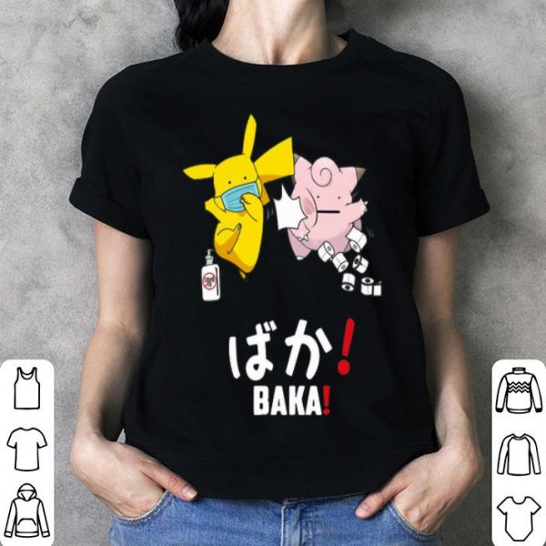 Pikachu Slap Jigglypuff Mask Covid 19 Toilet Paper Baka shirt