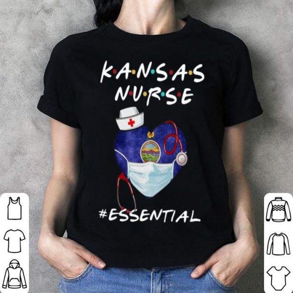 Kansas Nurse Heart Stethoscope Kansas Flag #Essential.png