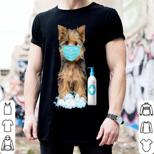 Yorkshire Terrier Face Mask Hand Washing Dog Lover shirt