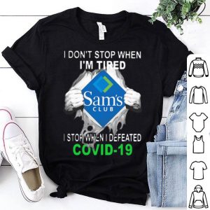 Sam's Club Blood Inside I Stop When I Defeated Covid-19 shirt