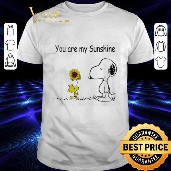 Cheap Snoopy and Woodstock you are my sunshine Peanuts version shirt 1