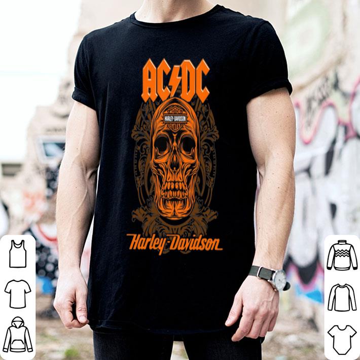 AC DC Skull Motor Harley Davidson Cycles shirt