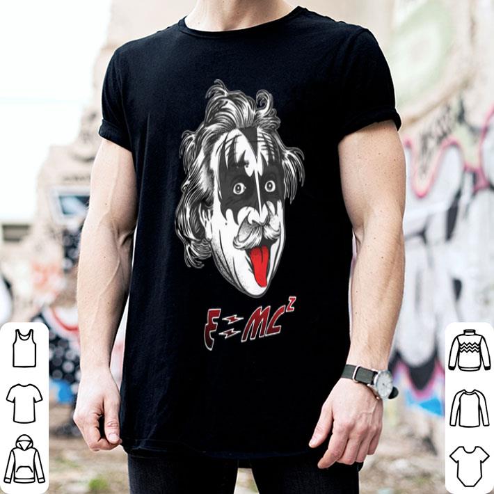 Albert Einstein KISS Music Band E=mc2 shirt