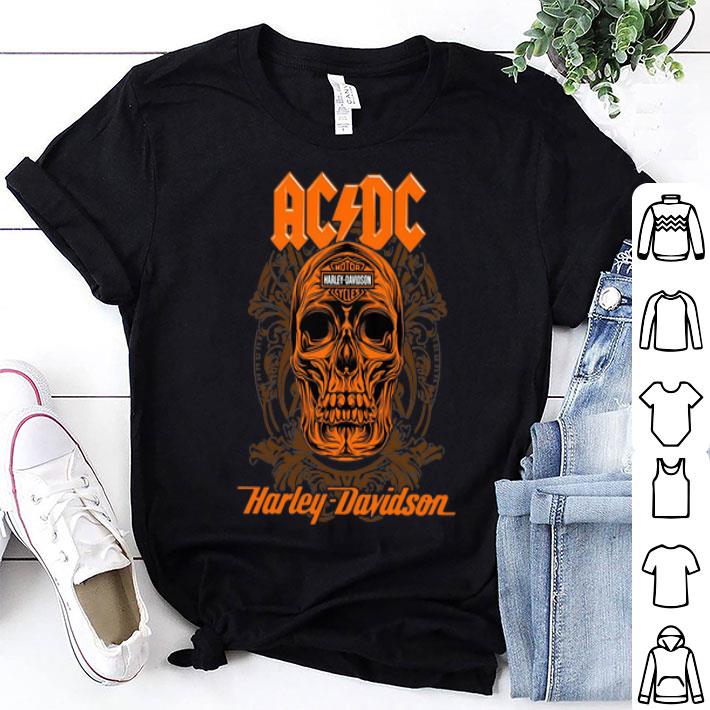 AC DC Skull Motor Harley Davidson Cycles shirt