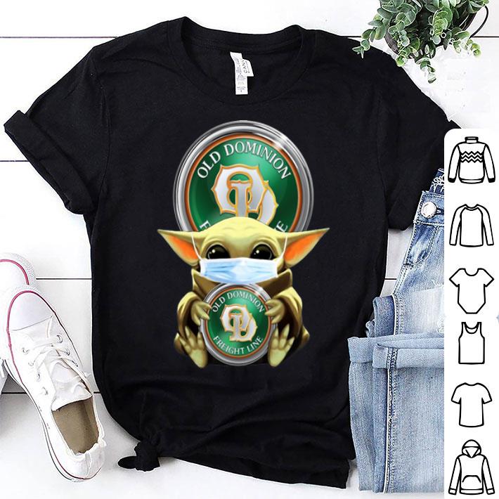 Star Wars Baby Yoda Mask Old Dominion Freight Line Covid-19 shirt
