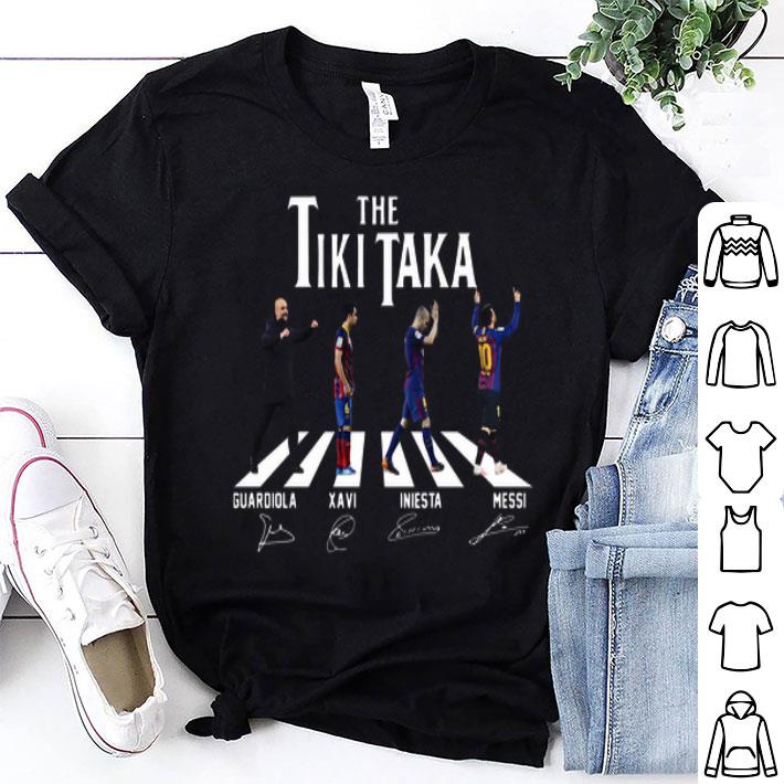 The Tiki Taka Abbey Road Barcelona Signatures shirt
