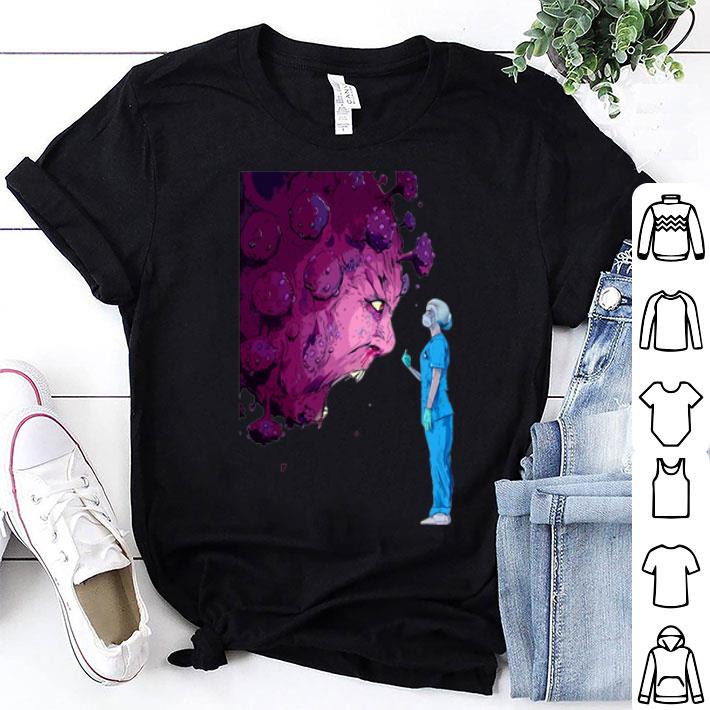 Nurse Fuck Coronavirus Mj Hiblen Art NHS shirt