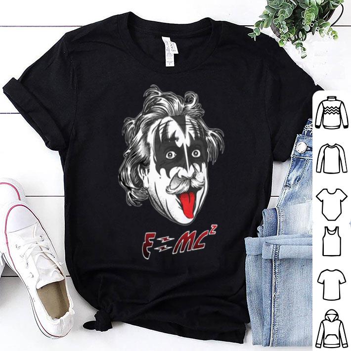 Albert Einstein KISS Music Band E=mc2 shirt