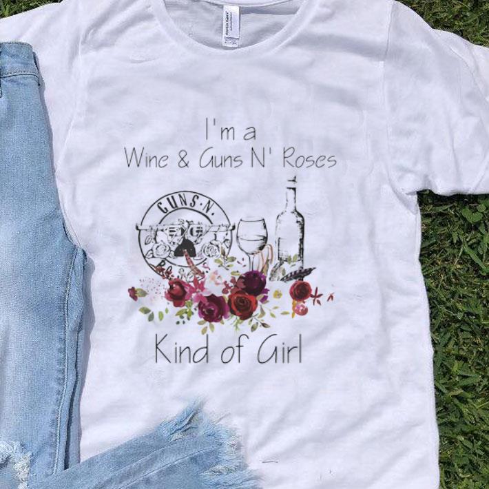 I’m A Wine And Guns N’ Roses Kind Of Girl Floral shirt