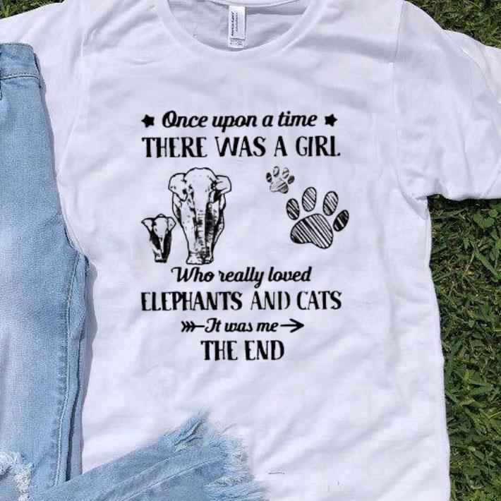 Once Upon A Time There Was A Girl Who Really Love Elephants And Cats shirt