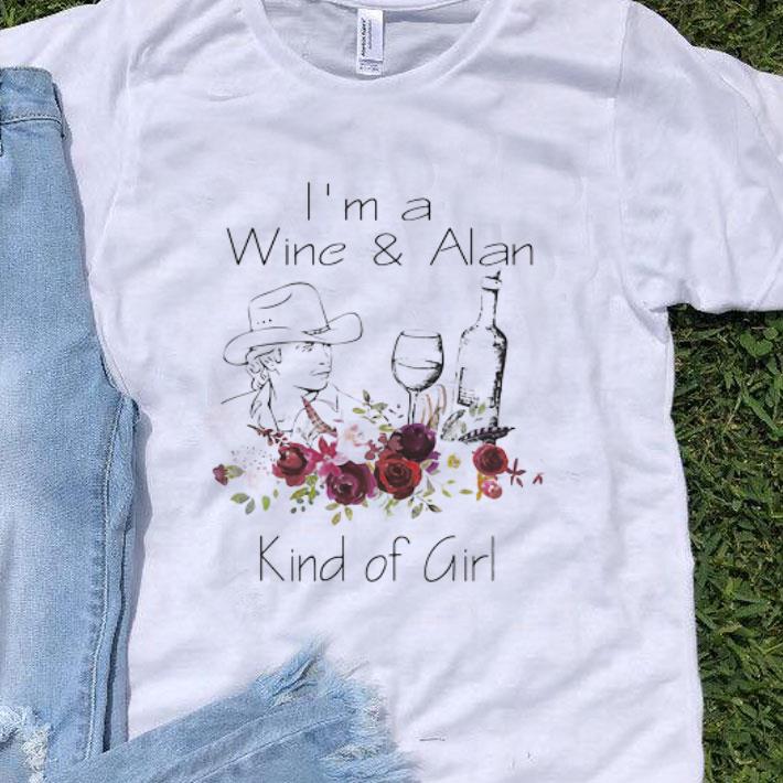 I’m A Wine And Alan Jackson Who Kind Of Girr Floral shirt